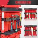 Magnetic Bar Mount Fits for Milwaukee Packout Toolbox, Powerful Magnet Tool Holder Strip Work on Packout Rails, Keeping Tools Handy