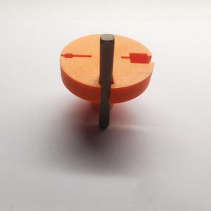 4-in-1 (3mm 4mm 6mm 9.5mm) Simple Strike Metal Stamping Jig, Easy-Grip Stamp Holder for Metal Hand Stamping(Orange)