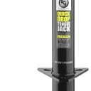 Lippert Quick Drop Tongue Jack for A-Frame Travel, Cargo, and Utility Trailers or 5th Wheel RVs, Black