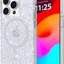 Case-Mate iPhone 15 Pro Case for Women - Compatible with MagSafe - 12ft Drop Protection - 6.1" Stylish Sparkly Magnetic Case for iPhone 15 Pro - Shockproof, Anti-Scratch Phone Cover - Twinkle Disco