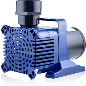 Alpine Corporation 10300 GPH Submersible Water Pump with 33 FT Cord and Adapters for Ponds, Fountains, Waterfalls, and Water Circulation, 960 Watts 40 FT Lift Quiet Operation Vertical/Horizontal