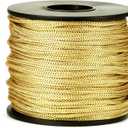 BEL AVENIR Nylon Satin Cord, 2mm 50 Yards Braided Lift Shade Cord for Necklace Bracelet String Cord, Blind Shade, Trim and Shoelaces (Gold)