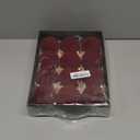 Christmas Balls Ornaments, 12 Pcs Red Bulk Flocked Ornaments, Multicolor Xmas Tree Decorations for Christmas Tree Holiday Wreath Garland Decor (Wine Red, 3.15 Inch)