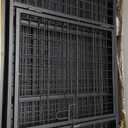 Large Dog Crate Dog Cage Dog Kennel Heavy Duty 48/36 Inches Pet Playpen for Training Indoor Outdoor with Plastic Tray Double Doors & Locks Design