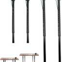 Benbuoo Adjustable Metal Table Legs, 21.2-35" Height, Set of 4, Heavy-Duty Telescoping Desk Legs for Dining, Office, Classroom, Console, Worktable, DIY Furniture Projects