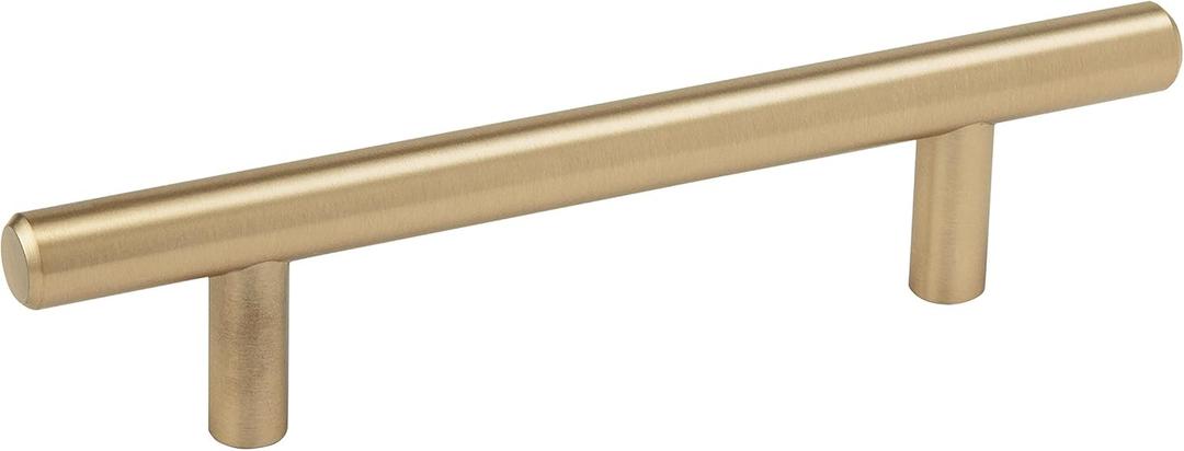 Amerock Bar Pulls 3-3/4 in (96 mm) Center-to-Center Golden Champagne Cabinet Pull - 10 Pack