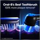 Oral-B iO Deep Clean + Protect Rechargeable Electric Toothbrush, Black, iO Series 7, 2 Replacement Brush Heads, Charging Travel Case