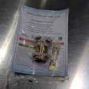 WOODBRIDGE 48" Acrylic Freestanding Bathtub Contemporary Soaking Tub, White Acrylic(Brushed Golden Drain/Overflow),BTA1703-BG-Drain&O