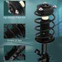 AUTOMUTO Strut Spring Assembly Front Pair Shock Absorber for 2007-2012 for Nissan Sentra