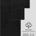 American Soft Linen Luxury 6 Piece Towel Set, 2 Bath Towels 2 Hand Towel 2 Washcloths, 600 GSM 100% Cotton Turkish Towels for Bathroom, Black Towel Sets, 54"L x 27"W, 27 x 54,16 x 28 inches and 2 Washcloths of 13 x 13