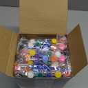 Qilery 12 Set Acrylic Paint Kit Mini Stretched Canvas with Easel, Acrylic Paints Strips, Brushes, Palette, Art Set for Adults Birthday Party Favors(6 x 6 Inch)