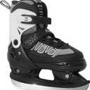 Nattork Ice Skates for Kids Boys and Girls -Adjustable Blue,Black,Pink,Purple Ice Hockey Skates,Warm and Soft Plush Lining and Enhanced Ankle Support (Large(5-8))