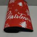 Christmas Kitchen Rugs Set of 2, Christmas Kitchen Mats Non-Slip, Winter Runner Rug and Decor Doormat for Home, Red Rug with Xmas Trees Snowflake Christmas Decor, 16"x24" and 16"x47"