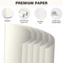 Cream Cardstock 8.5 X 11, 120 Sheets Card Stock, 75lb/ 200gsm Copy Paper, Cardstock Printer Paper for Art, Drawing, Invitations, DIY Cards, Watercolor, Craft, Construction, School & Office Supplies