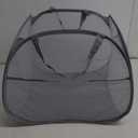 Kimmama Collapsible Mesh Laundry Basket, Foldable Pop Up Laundry Hamper with Side Pocket, Removable Clothes Storage Bin with Handle for Laundry Room, College Drom, Bathroom, Kid Room, Travel, 95L