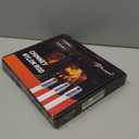 Bluesea 4 Pieces Chimney Sweep Kit Nylon Rod, Chimney Cleaning Kit Accessories with Hex Key and Adapter for Electric Drill, Flexible Nylon Rod for Chimney Brush, Extends to 13 Feet for Easy Cleaning.