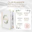 Your Perfect Day Wedding Planner Book and Organizer - Wedding Planner Book - Bridal Planning Binder with Countdown Calendar - Bride Gifts - (FLORAL)