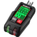 KAIWEETS GFCI Outlet Tester with LCD Display, 3-Prong Receptacle Wiring Detector, Voltage Socket Checker, Auto Hold, Electrical Diagnostic Tool for 120V AC Home Outlets