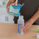 Dr. Brown's Travel Formula Dispenser with Lid, BPA Free - Blue - Holds 27oz