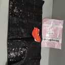 ShiDianYi 14" x 108" Black-Sequin Wedding Table Runner - Glitter, Halloween Decoration