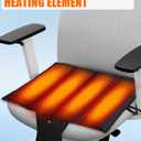 10000mAh Heated Seat Cushion Battery Operated - Foldable Portable USB Rechargeable Heating Seat Cushion for Office, Bleacher, Stadium,