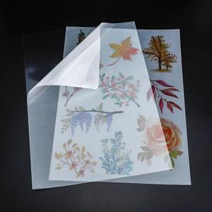 Printable Vellum Sticker Paper for Inkjet & Laser Printer - 25 Sheets 8.5"x11" Full Sheet - Translucent Frosted Matte, Aesthetic Tracing Paper for Scrapbooking, Planners, Bullet Journal, DIY Crafts