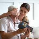 2 x Sursip 40 oz Insulated Tumbler with Handle and Straw-Stainless Steel Vacuum Insulated Mug,Gifts for Women Men Him Her,Iced Tea or Coffee,Drinks Cold up to 24 Hours,Fit Car Holder(Black)