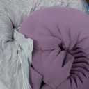 LUCID Zoned Memory Foam Mattress Topper, Queen, Lavender