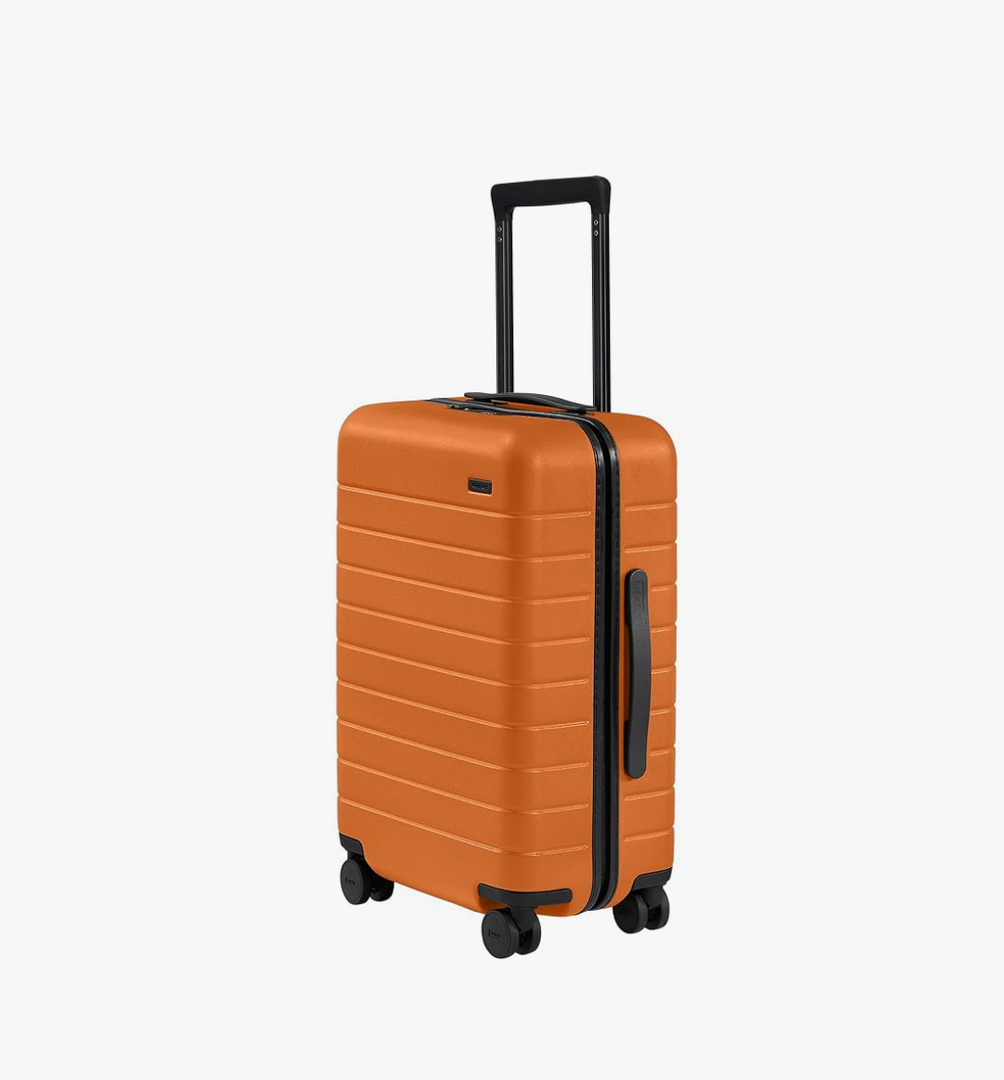 Away Carry-On Luggage, Lightweight Hardside Suitcase with Spinner Wheels, 22 Inch Airline Approved, TSA Lock, Sorbet Orange