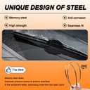 26"+18"+16" Windshield Wiper Blades for Toyota Prius 2010-2015 3-Pack