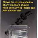SHOWER ARM ADPTR PFISTER MfrPartNo PF1C, No Size, Chrome