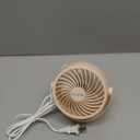 Gaiatop Desk Fan, 5-Inch Portable Electric Table Desktop Air Circulator Fans, Small but Powerful with 3 Speed 360 Adjustable Tilt for Cooling Home Dorm Office Bedroom Bathroom Kitchen, Beige