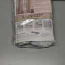 102 Inch Long Curtains Pinch Pleat, Back Tab Sheer Pleated Curtains for Bedroom Dining Room,102 Length 1 Panel ,Sage Green Color 42 Inches Wide