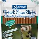 N-Bone Ferret Chew Sticks Salmon Flavor, 3.74-oz Bag, Pack Of 2, Best By 22/JUL/2027