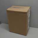 Kraftware Waste Basket in Brushed Chrome with Grey Bumper, MADE IN U.S.A.