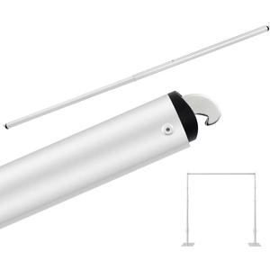Zonon 1 Pcs 3-5ft Double Layer Adjustable Crossbar and Hangers for Use with Pipe and Drape Kit Pipe and Drape Crossbar for Backdrop Stand, Background Curtain and Wedding Decor
