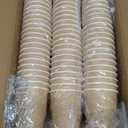 12 oz Compostable Coffee Cups 120 Pack, BPI Certified Disposable Coffee Cups 12 oz, PLA Coated Natural Kraft Paper Cups for Office, Coffee Bar & Travel