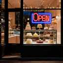 Led Neon Open Sign for Business Window, Light up Open Sign for Store Carteles Letreros Para Negocios, 16 x 8.6 inch