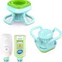 Flip Bottle Emptying Kit - 2 Pack Bottle Emptying Caps Fits Most Plastic Bottles, Lotion Bottles Caps to Get The Last Drop of Shampoos, Lotions, BPA-Free & Food-Grade, No More Wastes, 2 Caps 28mm