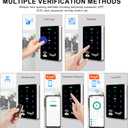 WiFi TUYA Complete Security Access System Kit with Waterproof RFID Touch Keypad Door Lock, Smart Remote Door Opener, App600-Pound Electric Magnetic Lock + ZL, Metal Sensor Switch, Doorbel