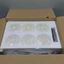 FAISHILAN Black 6-Light Bath Vanity Lights for Mirror, Restroom Lights Fixtures with with Clear Glass Shades,Bathroom Over Sink Light Fixtures, Bathroom Light Fixtures Over Mirror