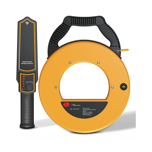 GOYOJO Pipeline Blockage Detector Locator, 30M Electromagnetic Induction Pipe Locator for Metal &PVC Pipes, 40Cm Penetration Depth,&Accessories for Acc Urate Detection, Includes Transmitter, Receiver