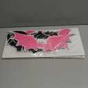 2 x 20Pcs Halloween Garage Decoration Magnet Stickers Black Pink Bat Refrigerator Decals Magnet Stickers for Party Home Door Dishwasher Decor