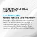 La Roche-Posay Effaclar Adapalene Gel 0.1% Acne Treatment, Retinoid Cream, Acne Medication Gel for Blackheads & Whiteheads, Oil Free, Helps Clear and Prevent Blemishes & Clogged Pores