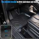 Floor Mats & Cargo Liner for 2027 Kia Telluride Gas Models(Not for Hybrid), Custom Fit TPE Floor Liners with Seat BackProtector, 7 & 8 Passenger All Weather Trunk Mat, KiaTelluride Accessories