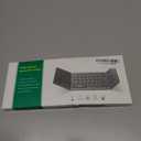 Samsers Foldable Bluetooth Keyboard with Touchpad, Portable Wireless Keyboard with Stand Holder, Rechargeable Full Size Ultra Slim Pocket Folding Keyboards for Android Windows IOS Tablet & Laptop-Gray
