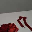 12Pcs Burgundy Velvet Ribbon Bows Christmas Tree Decorations,5in x 10in Xmas Ornaments for Tree Home Party Front Door Wreath Garland Holiday Decor