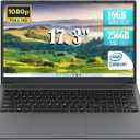 17.3'' FHD Business Laptop, Celeron Quad-Core Processor (Up to 2.9GHz), 8GB RAM 256GB SSD, Windows 11,Type-C, Wi-Fi, USB3.0, Long Battery Life for Office/Student/Home Use