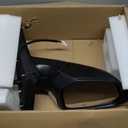 Dasbecan Left Driver Side Door Mirror Assembly Compatible with Honda Civic 2016-2021 Power Glass Non-Heated Manual Folding Replaces HO1320283 White 3Pins (For US Built Models)