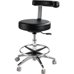 Heave-Duty Rolling Stool with Wheels,400lbs Rolling Swivel Chair, 1 Pack